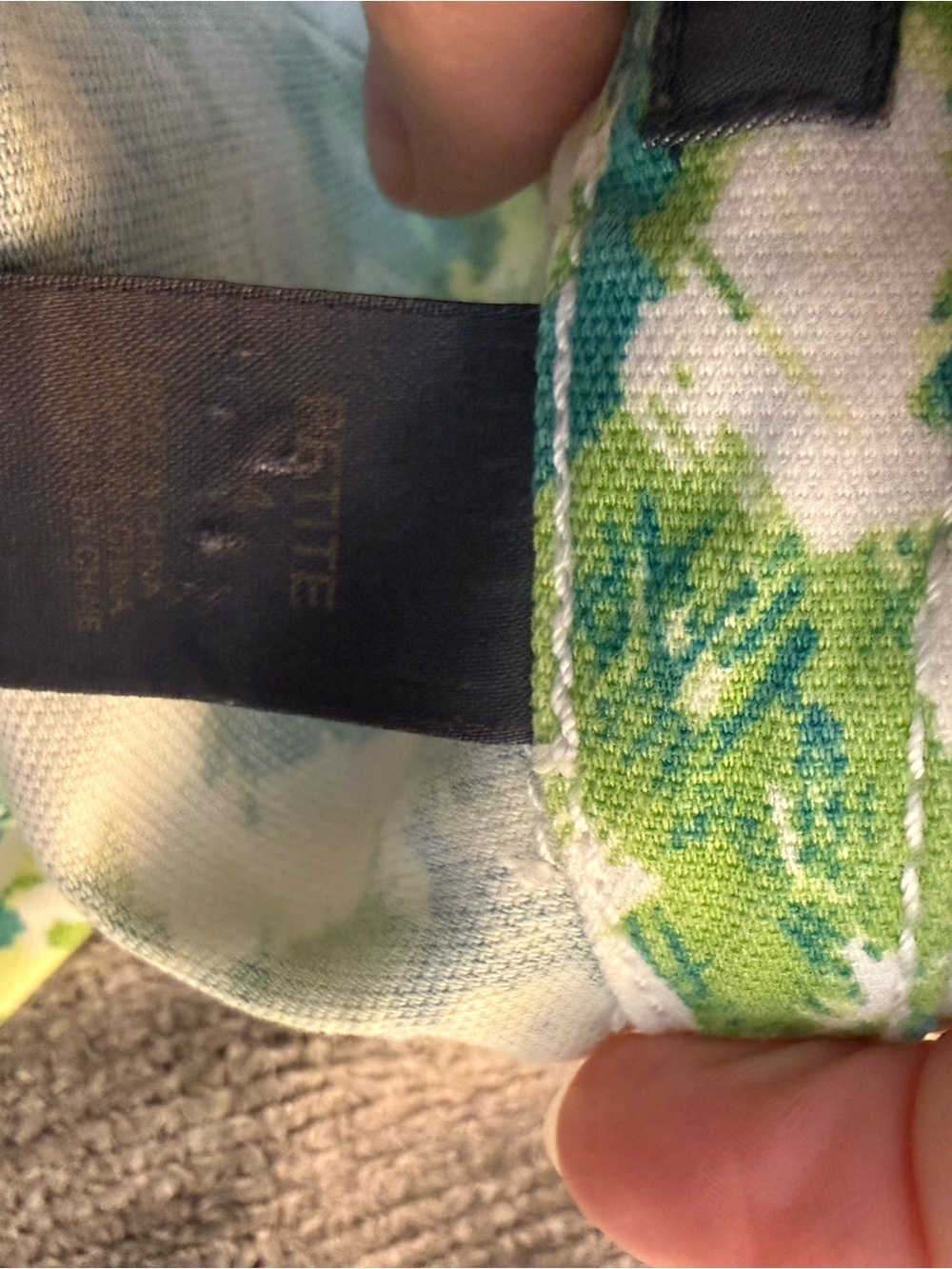 Liz Claiborne Green Floral Jean Jacket - Picture 6 of 8